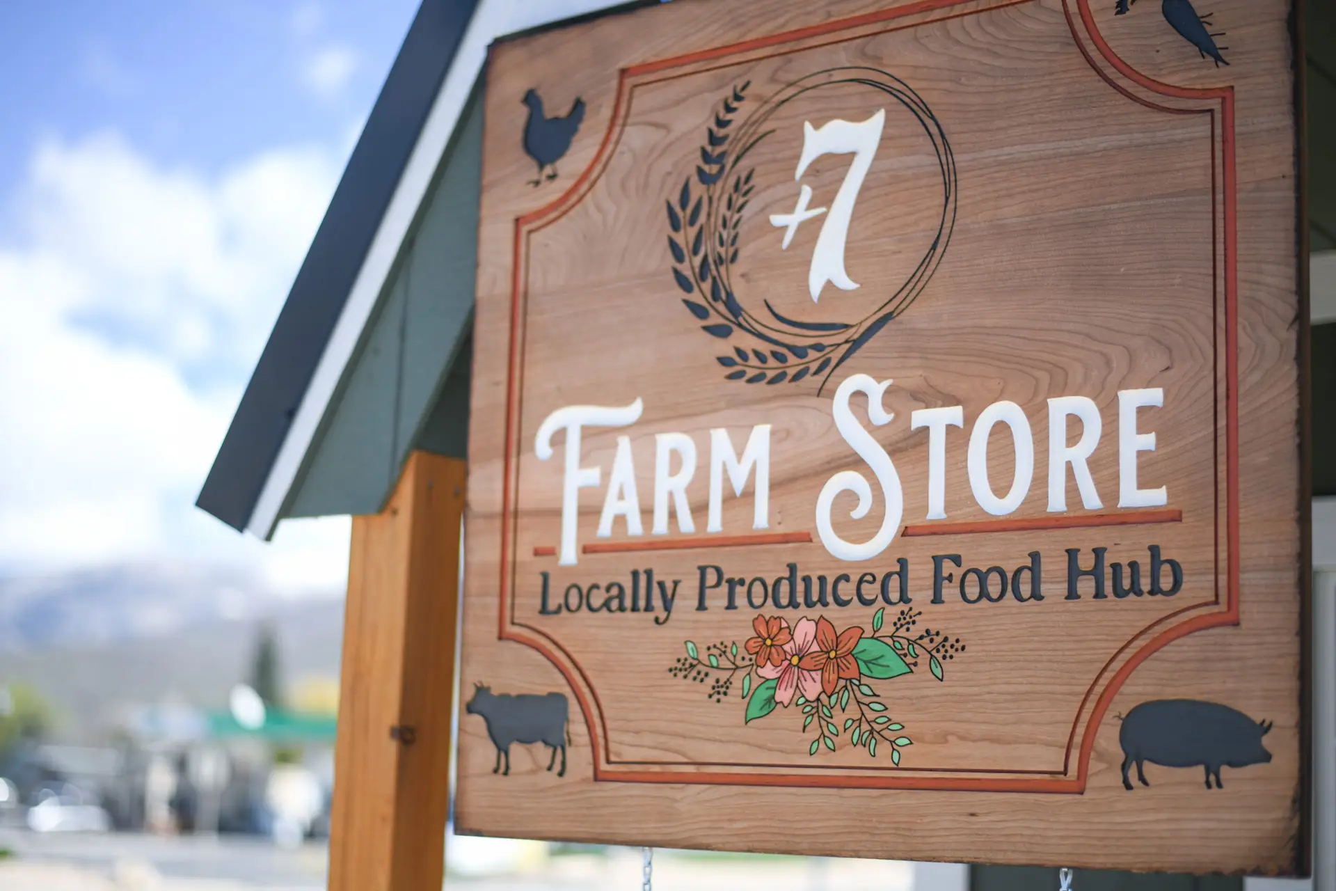 +7 Farm Store sign — Locally Produced Food Hub
